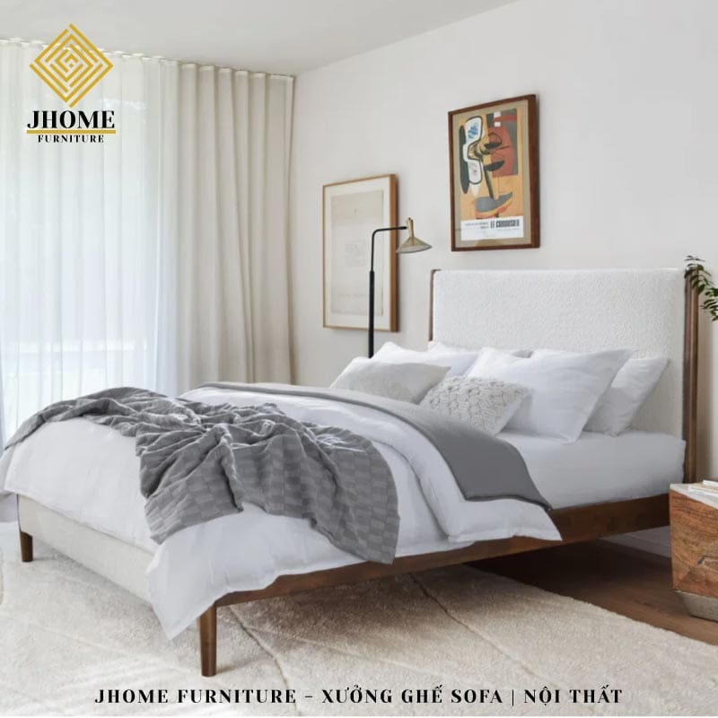 Giường bọc nệm hiện đại 09