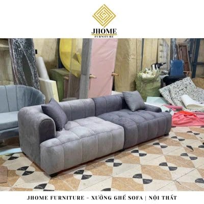 ghế sofa vải nhung 2m